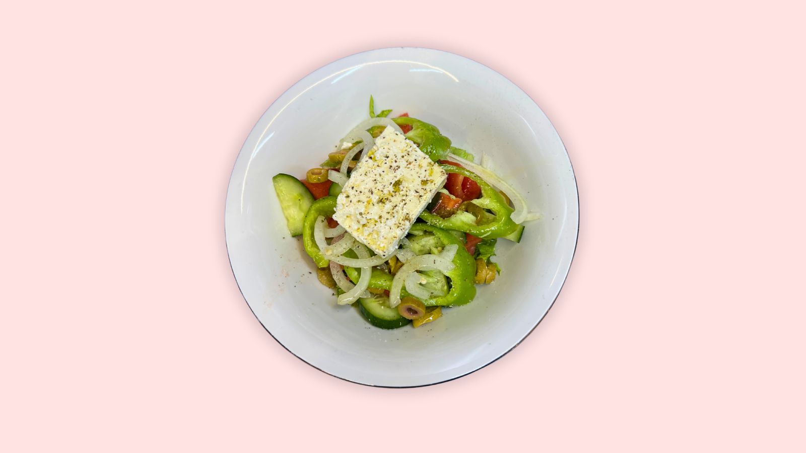 Village salad with feta